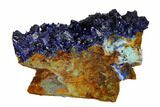 Sparkling Azurite Crystals with Chrysocolla - Laos #162566-1